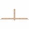 Ekena Millwork Eugene Smooth Timber Gable Bracket, Douglas Fir, 96"W x 36"H x 1 1/2"D x 5 1/2"F, 9/12 Pitch GBW096X36X0206EUG00SDF - alternate 1